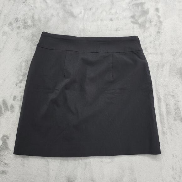 JM Collection Skort Womens PM PETITE Black Pull On Shorts Skirt Sporty Preppy - Picture 3 of 10